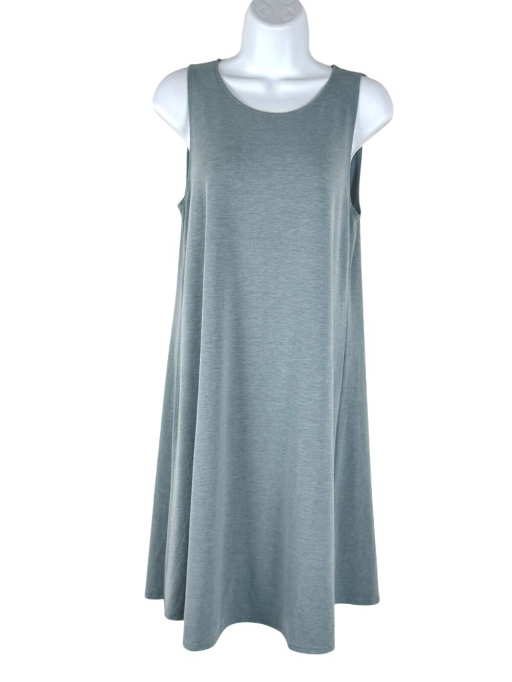 Free Fly Sleeveless Dress Medium Blue Bamboo Blend Knit Stretch DR-1958